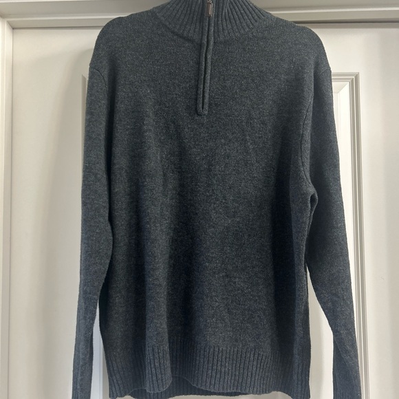 J. Crew Men’s 100% Lambs Wool Zip-Up Sweater NWT with flaw - Picture 1 of 6